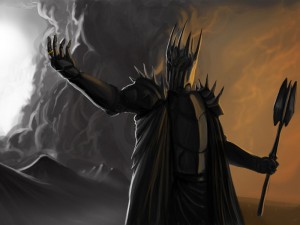 Create meme: Sauron the Lord, Sauron dark Lord, Morgoth