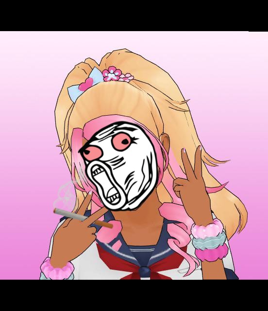 Create meme: Kokoro Momoiro Yandere simulator, Kokoro momoiro yandere, Kokoro momoiro