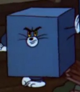 Create meme: square cat Tom