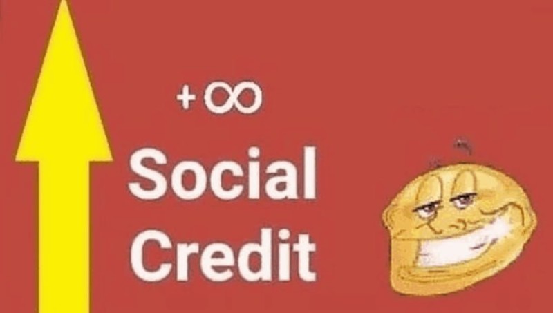 Создать мем: 10000 социал кредит, +100 social credit мем, социальный кредит