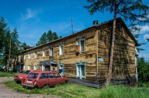 Create meme: wooden house, the building