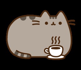 Создать мем: кот пушин вектор, pusheen, пушин кэт с кофе