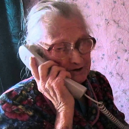 Create meme: Grandma is calling, grandma with a phone, grandma is on the phone