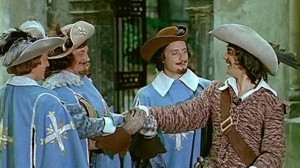 Create meme: d artagnan and three Musketeers 1979