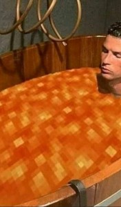 Create meme: Ronaldo, Jacuzzi