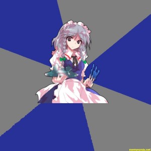 Create meme: sakuya, scarlet weather rhapsody, touhou hisoutensoku