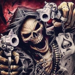 Create meme: skeleton skull, skeleton with a gun, skeleton with a gun
