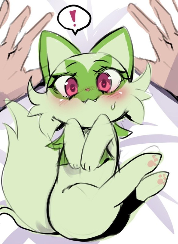 Create meme: Pokemon sprigatito, Pokemon of the greens is rare, pokemon cat