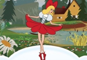 Create meme: thumbelina from the cartoon, thumbelina author, Thumbelina cartoon 1964