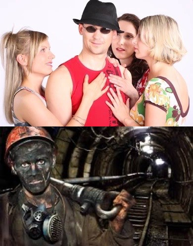 Создать мем: шахта, с днем шахтера прикольные, шахтёр