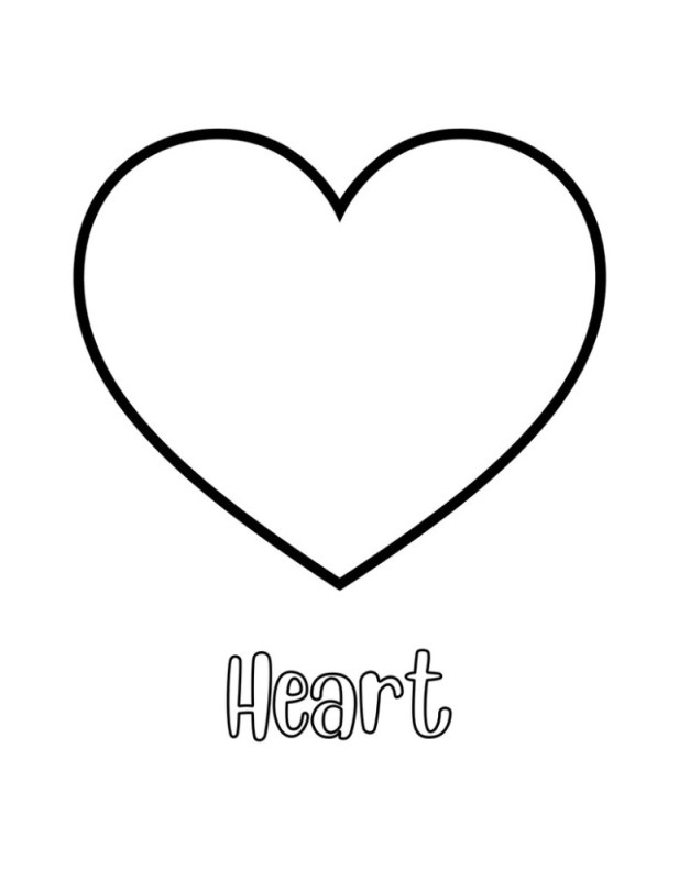 Create meme: the contour heart, hearts coloring book, heart for cutting out