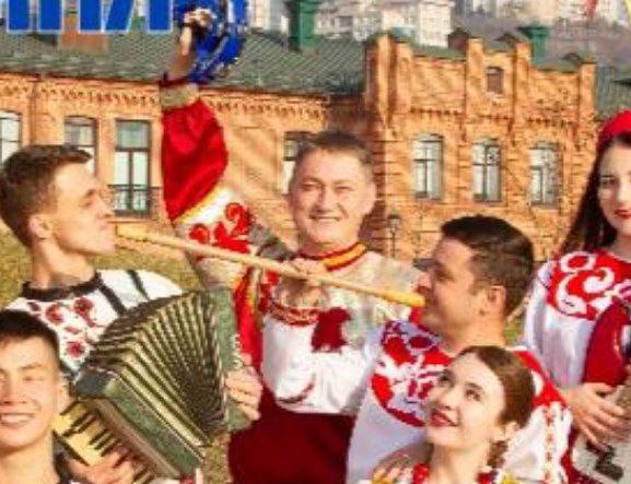 Create meme: folklore ensemble, ensemble Kalina, makosha Bryansk Folklore ensemble