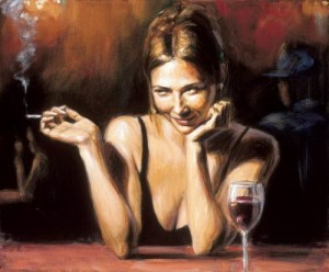 Создать мем: женщина, фабиан перез трое, fabian perez картины