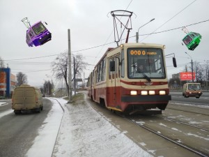 Create meme: St.-Petersburg tram LVS 97, St. Petersburg tram, LVS-86 tram St Peters