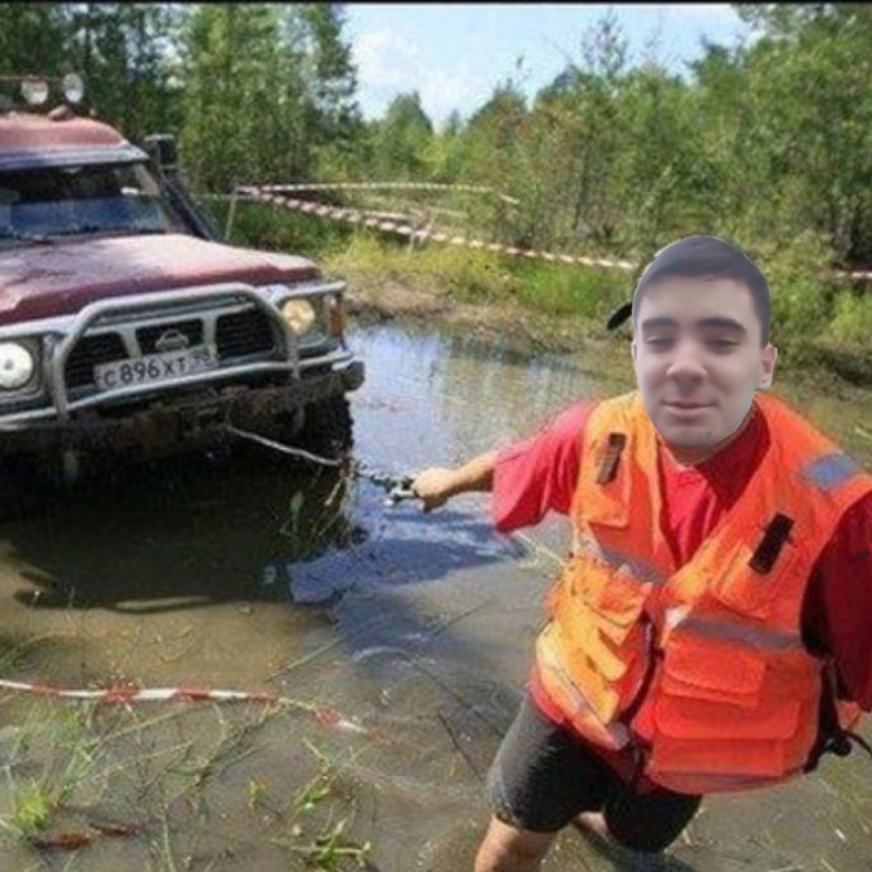 Create meme: Across the river, male , SUV