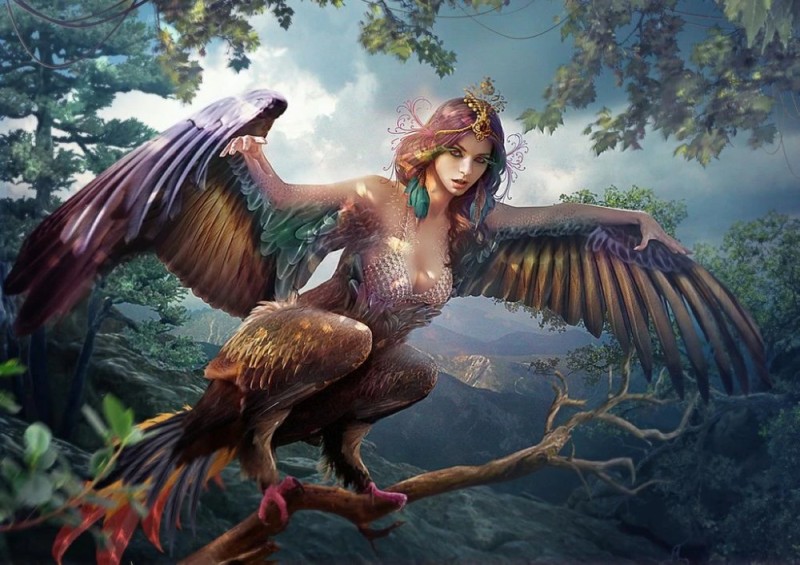 Create meme: Sirin alkonost Gamayun, the bird Sirin , Gamayun Slavic mythology