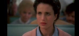 Create meme: the Groundhog day actress, Groundhog day movie 1993, Andie MacDowell