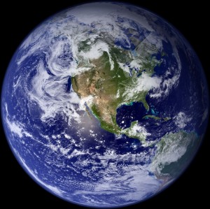 Create meme: view of earth from space, the globe, land