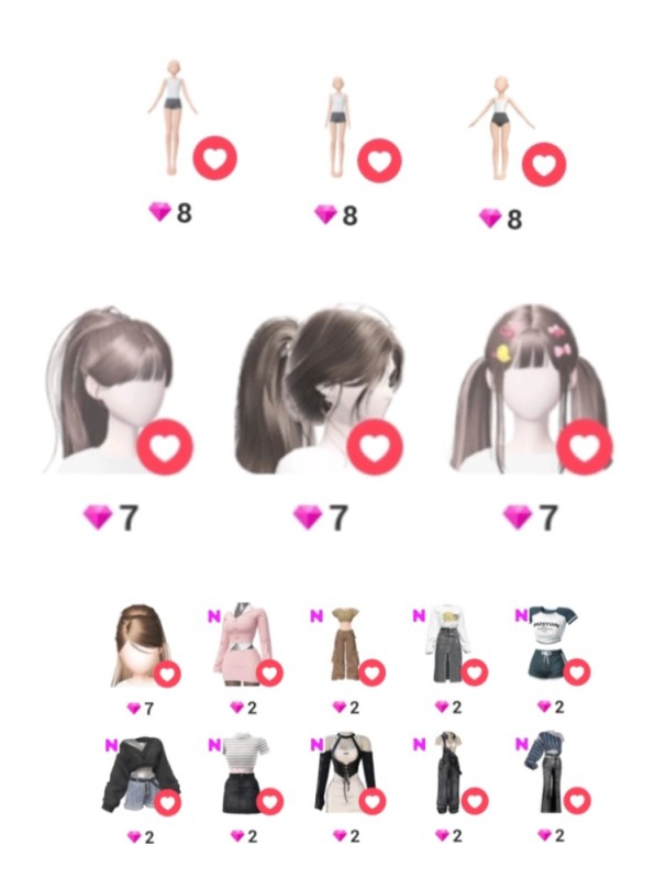 Create meme: screenshot , zepeto beautiful characters, hair anime