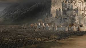 Create meme: The siege of Minas Tirith, The Lord of the rings battle, Minas Tirith the Lord of the rings