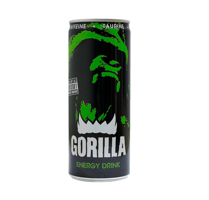 Create meme: gorilla energy drink, gorilla energy, gorilla energy drink 0.45 l w/b