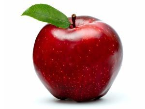 Create meme: apple red, Apple on white background, Apple 