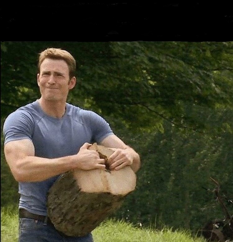 Create meme: Steve Rogers, Steve rogers log, black PR meme