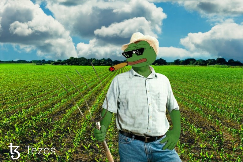 Create meme: pepe the farmer, United Kingdom arable land, farmer 