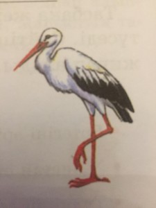 Create meme: the stork brings the baby, the figure of a stork, Leleka