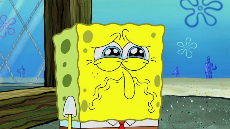 Create meme: crying spongebob, the face of sponge Bob , crying spongebob