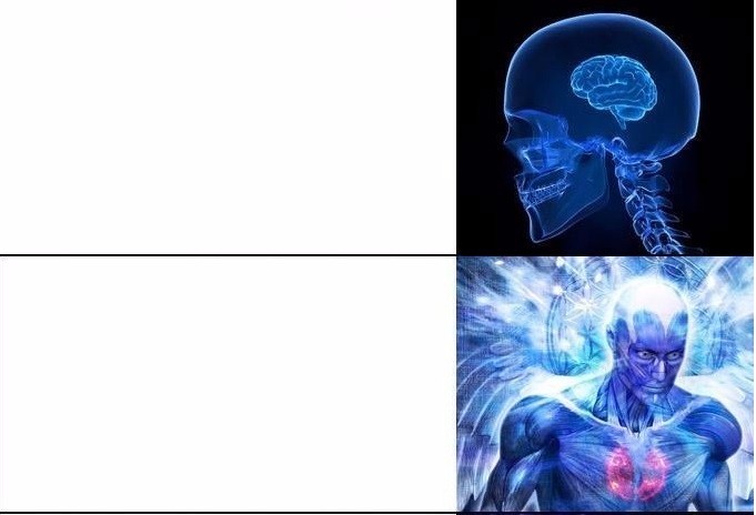 Create meme: Dr. Manhattan meme, the overmind meme template, meme about the brain overmind