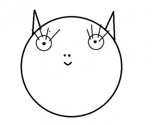 Create meme: icon cat, cats, simple drawings