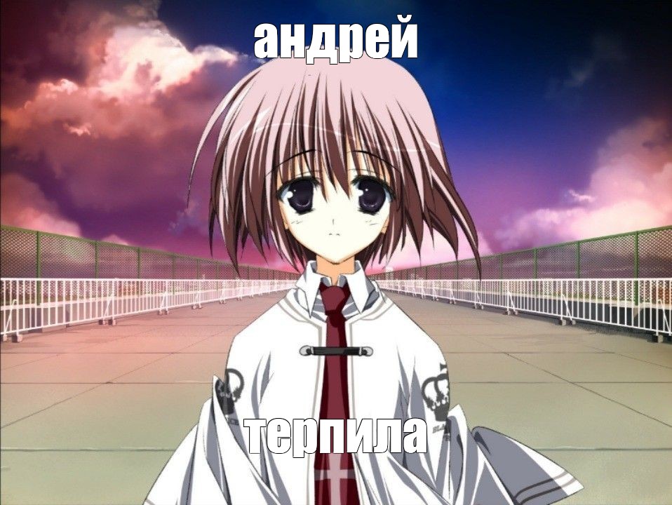 Создать мем Otonashi Subarashiki Hibi ~furenzoku Sonzai~ плач аниме Картинки Meme