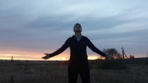 Create meme: a free man, sunset, man sunset