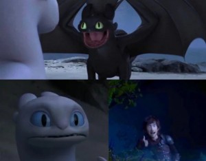 Create meme: How to train your dragon 3, toothless and day fury, How to train your dragon