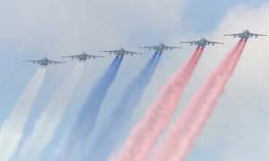 Create meme: photos of air parade of the victory over Moscow, aviation, Victory Parade