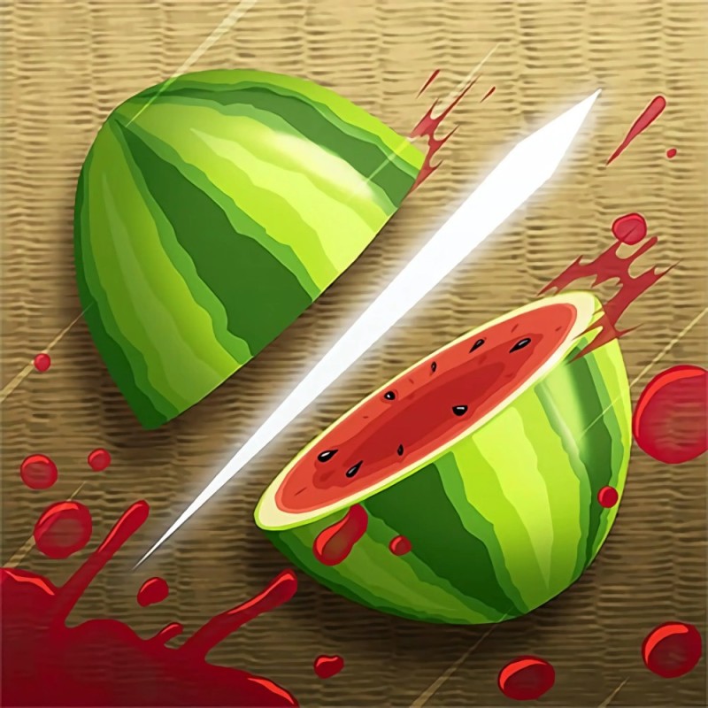 Создать мем: игра резать фрукты, игра арбуз, гранат fruit ninja