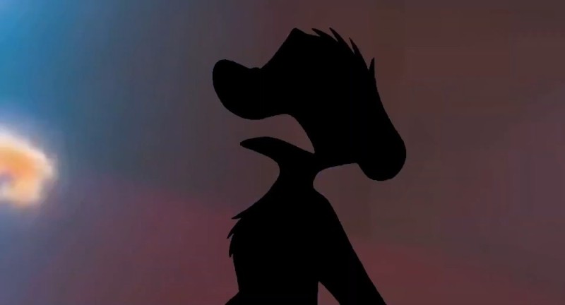 Create meme: Timon silhouette, The Lion King 3 cartoon, The Hunchback Horse Shadow Theater