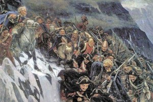 Create meme: Suvorov crossing the Alps 1899, campaign of Suvorov through the Alps, the picture Suvorov crossing the Alps Surikov