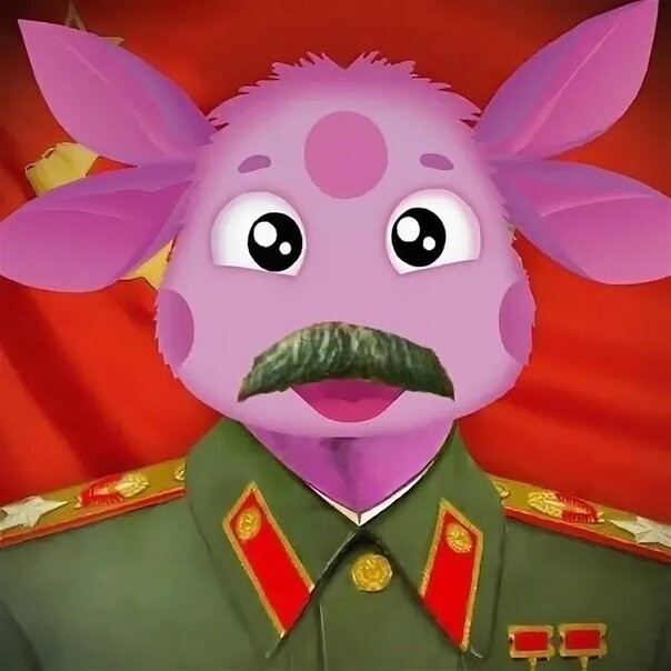 Create meme: Joseph Stalin , Luntik characters, luntik 's heroes