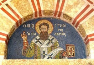 Create meme: fresco of Saint Palamas grigri, St. Gregory Palamas uncreated light, Hieromartyr Clement, Bishop of Ancyra