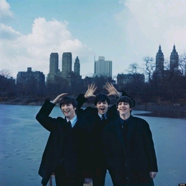 Create meme: the beatles , The Beatles in New York, the Beatles