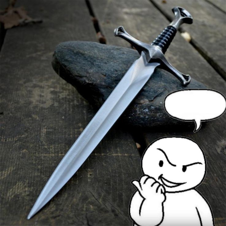 Create meme: Cilician dagger sword, King Arthur's dagger, A double-edged sword