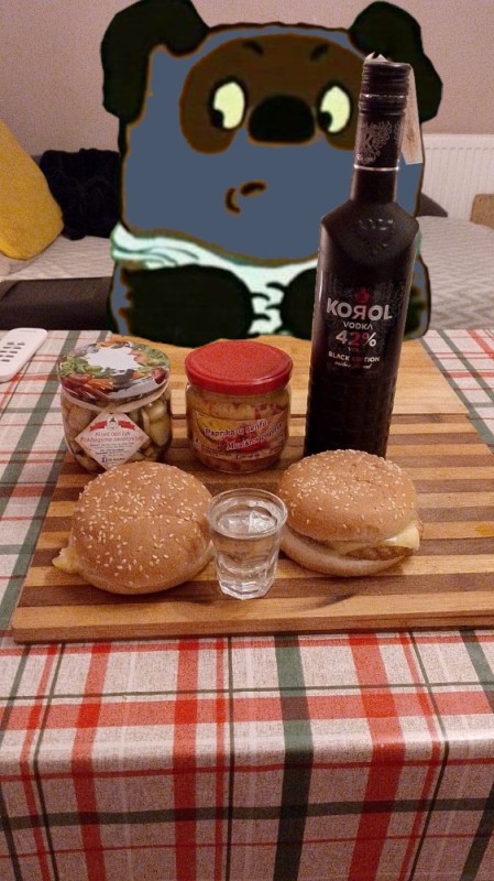 Create meme: food , items on the table, Burger 