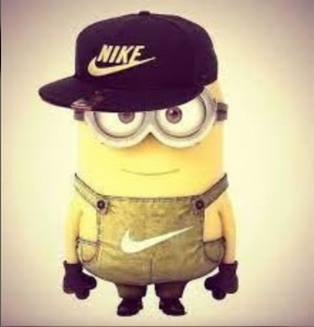 Create meme: cool minion, minion Nike, minion cap Nike