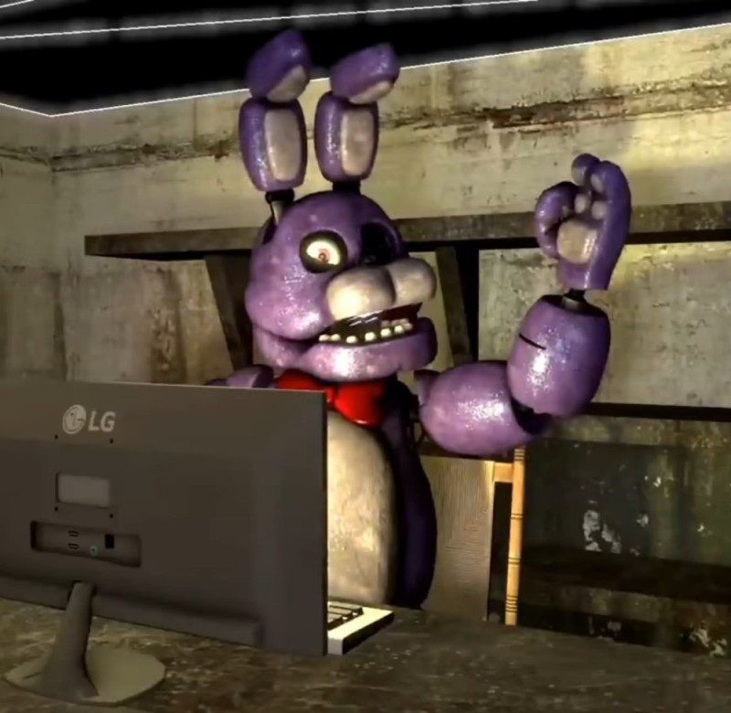 Create meme: fnaf animatronics, Bonnie animatronik, fnaf 1 bonnie animatronic