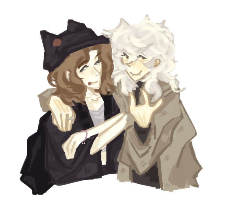 Create meme: anime characters, anime ideas, Nagito and Chiaki