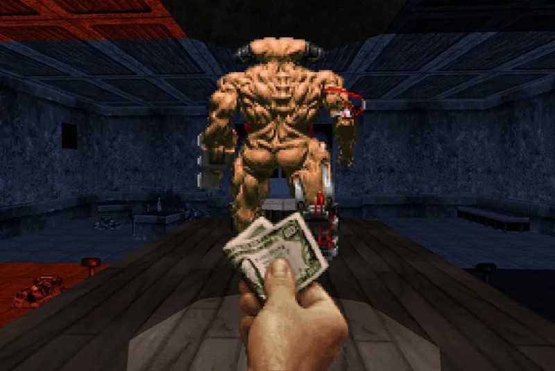 Создать мем: doom 3 думгай, игра дюк нюкем, кибердемон doom 1993