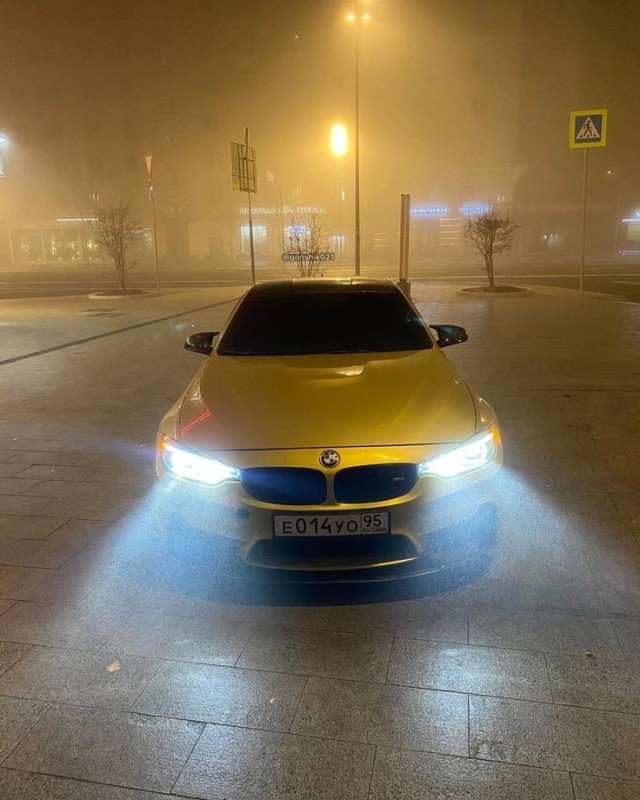 Create meme: yellow bmw, bmw m4, bmw 