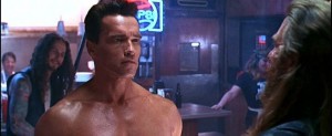 Create meme: Arnold Schwarzenegger terminator 2 bar, Arnold Schwarzenegger terminator, Terminator 2: judgment day